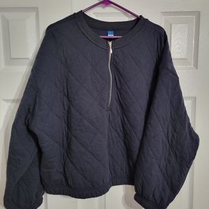 Old Navy Quilted Sweatshirt with Zipper XXL Women's Fit